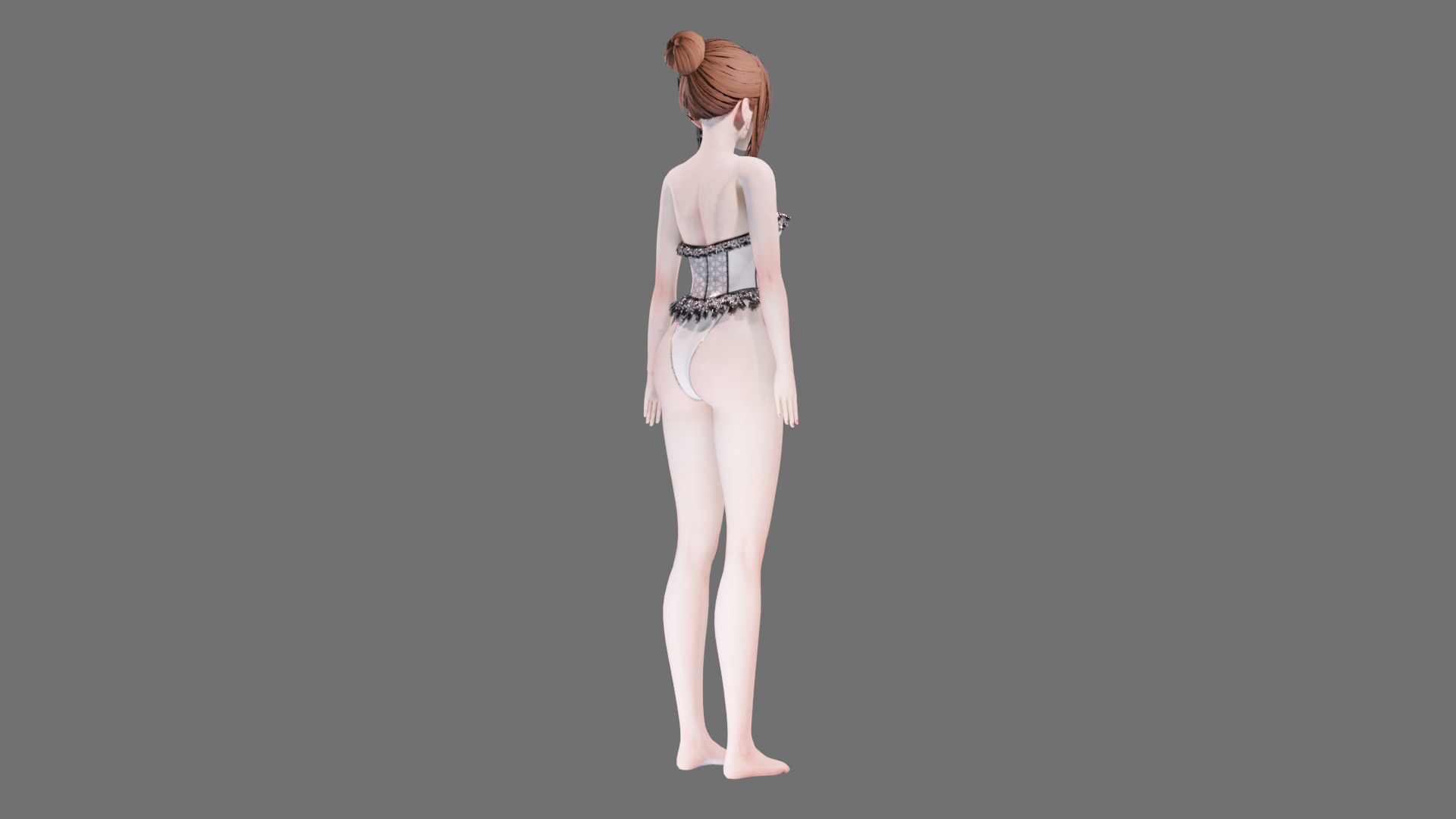 Lingerie clothes 0008 - Rig -Unreal - Unity - Blender - Animated Low-poly 3D model_33