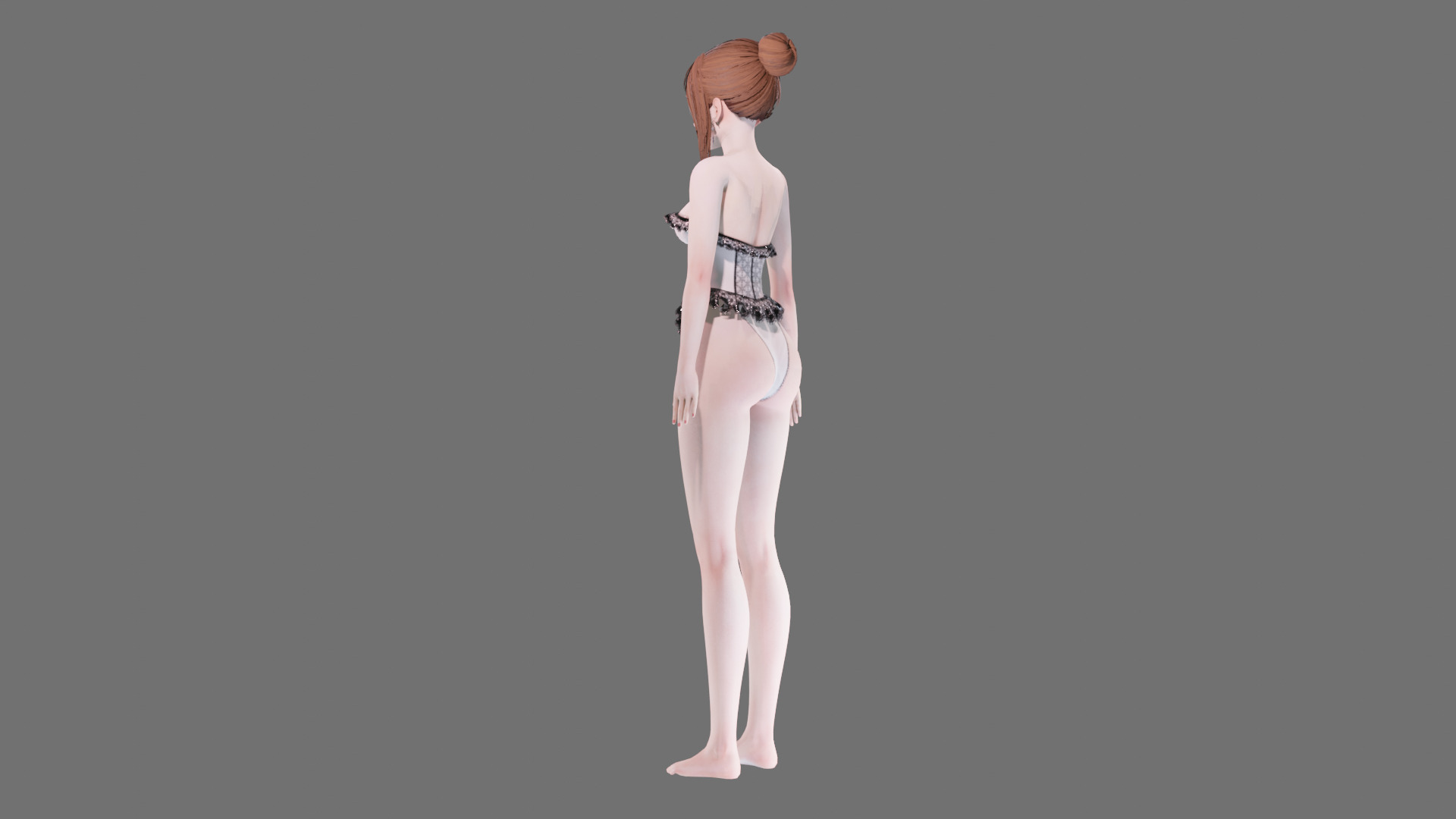 Lingerie clothes 0008 - Rig -Unreal - Unity - Blender - Animated Low-poly 3D model_23