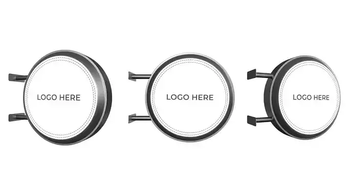 Round Light Box Sign