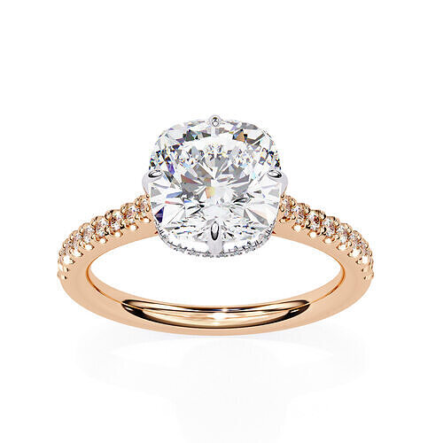 Solitaire Diamond Ring 360 animation renders 3dm stl  3D print model