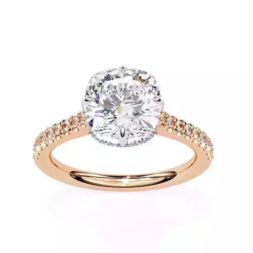 Solitaire Diamond Ring 360 animation renders 3dm stl 