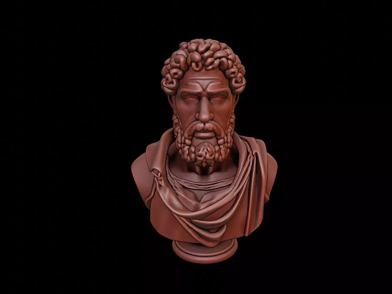 Protagoras Bust 3D print model
