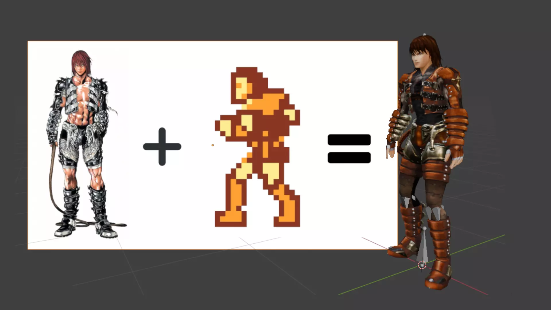 Character inspired by Castlevania Low-poly 3D model_4