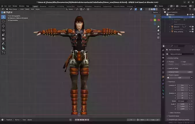 Character inspired by Castlevania