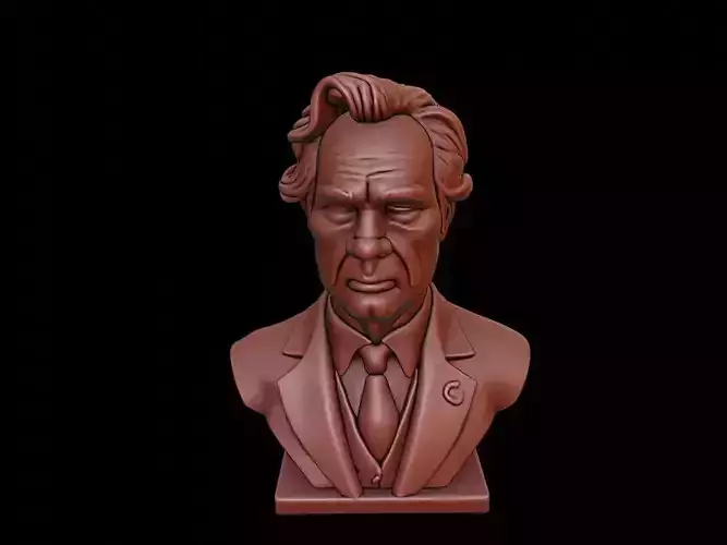 Richard Feynman Bust 3D print model