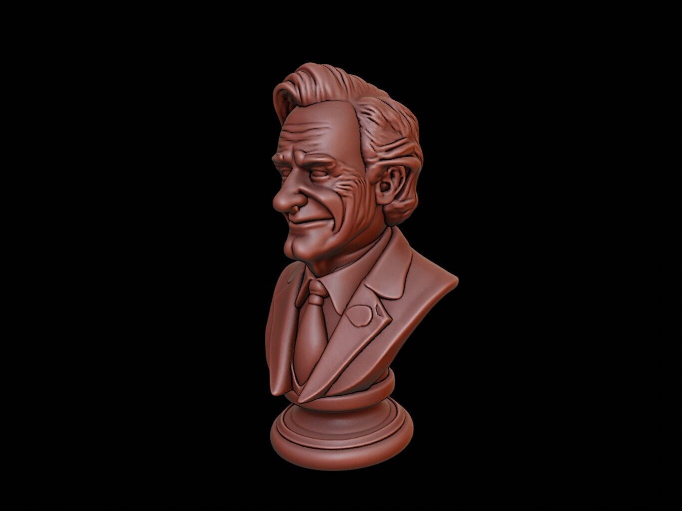 Richard Feynman Bust 3D print model_1