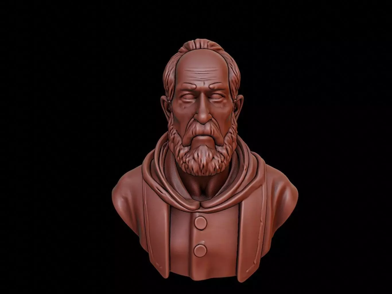 Roger Bacon Bust 3D print model