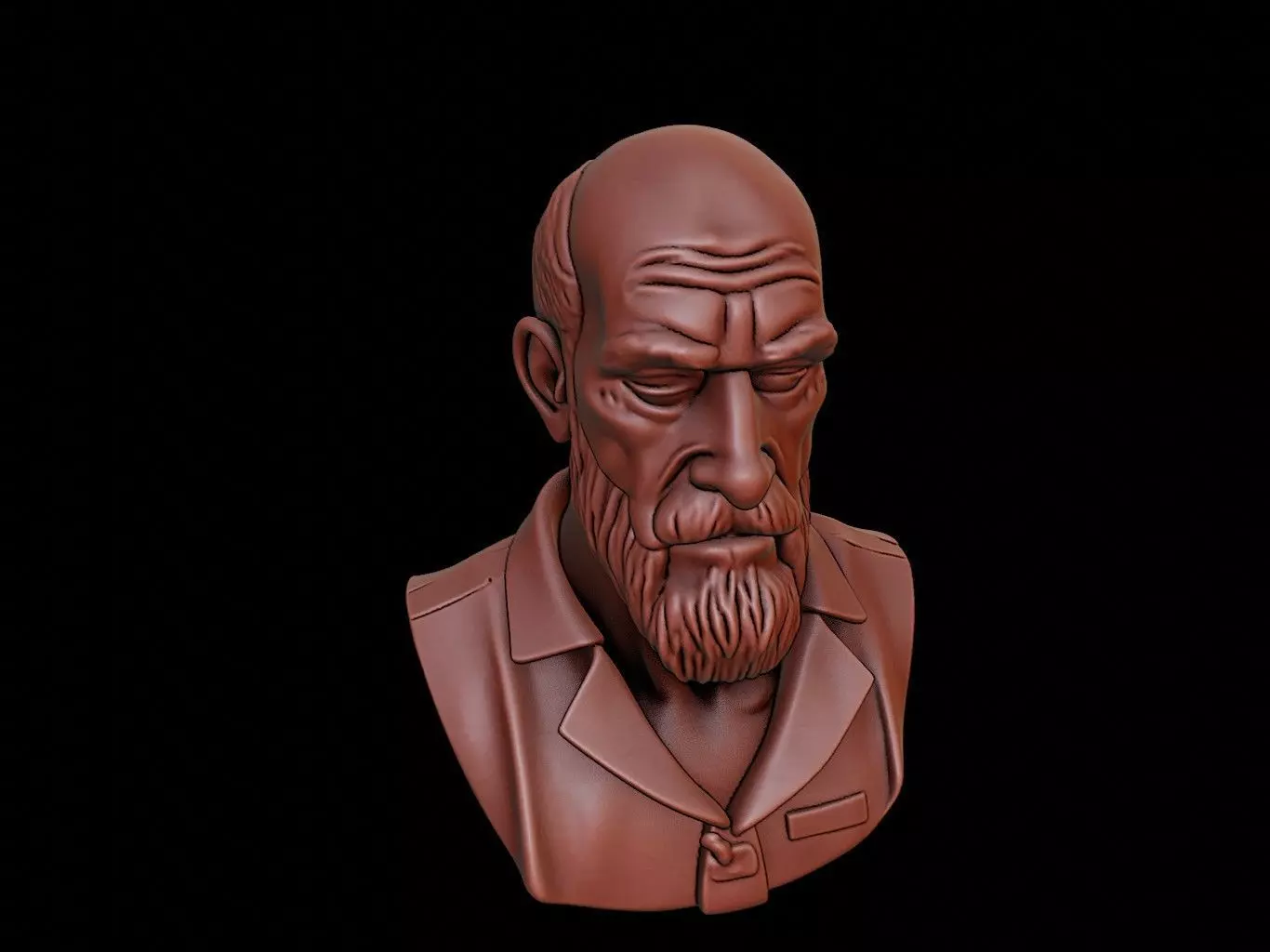 Seneca Bust 3D print model_0