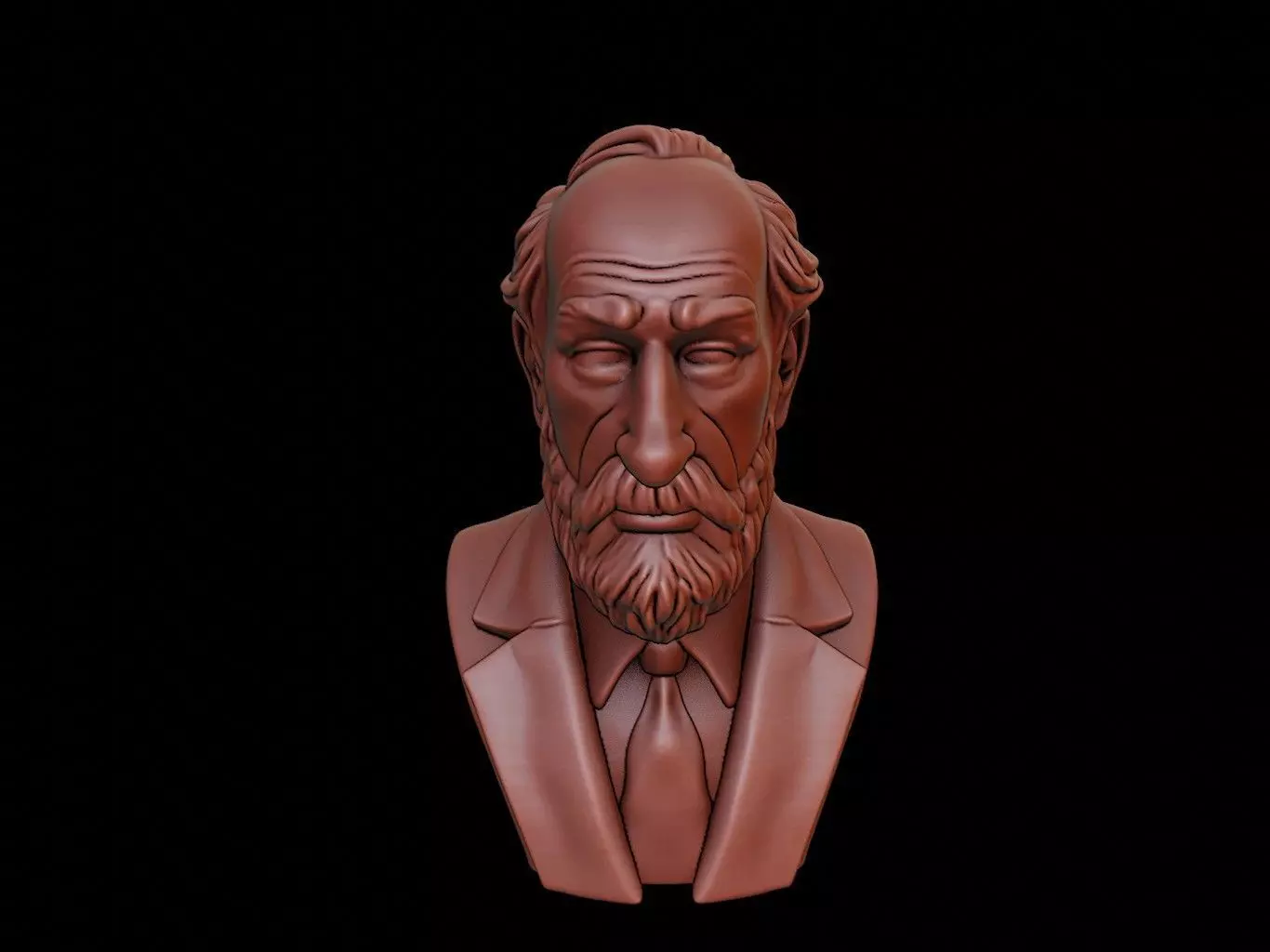 Sigmund Freud Bust 3D print model_0
