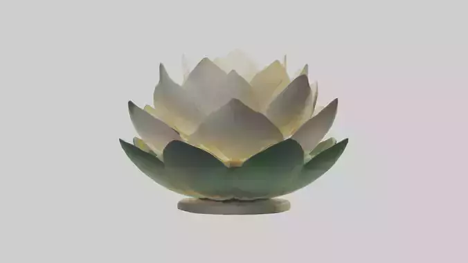 Lotus Flower in Motion Sculpture model