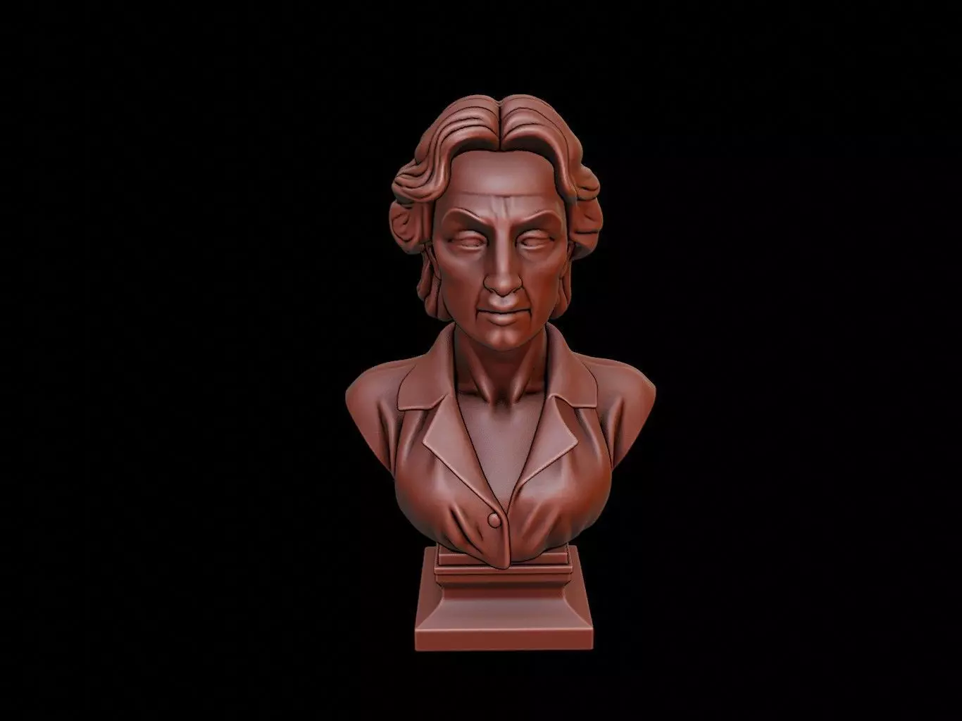 Simone de Beauvoir Bust 3D print model