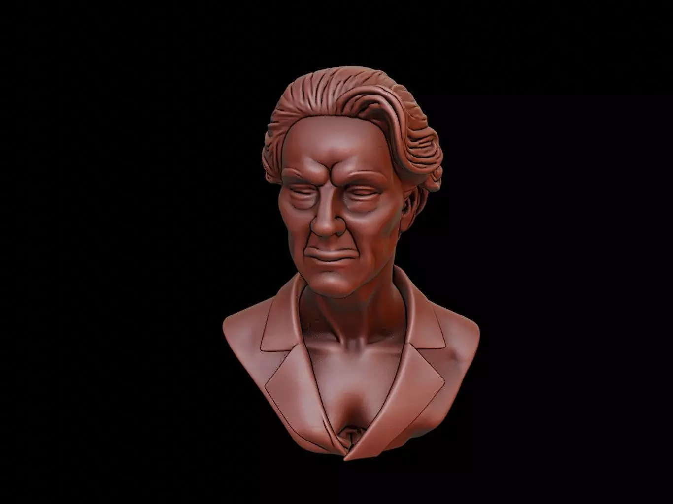 Simone de Beauvoir Bust 3D print model