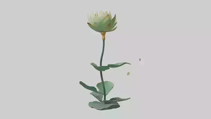 Lotus Stem Sculpture model
