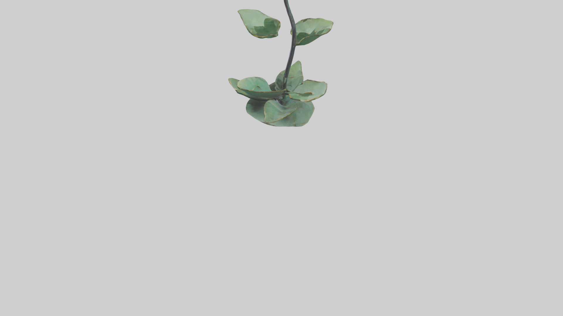 Lotus Stem Sculpture model Low-poly 3D model_5