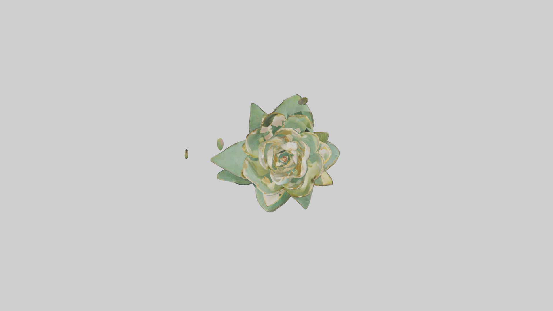 Lotus Stem Sculpture model Low-poly 3D model_14