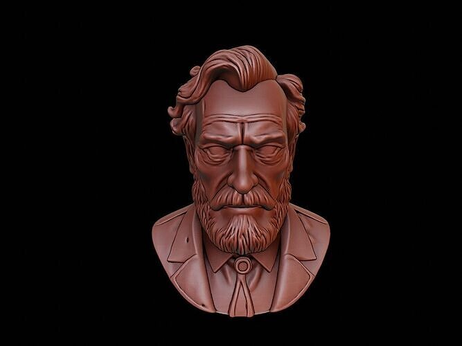 Slavoj Zizek Bust 3D print model