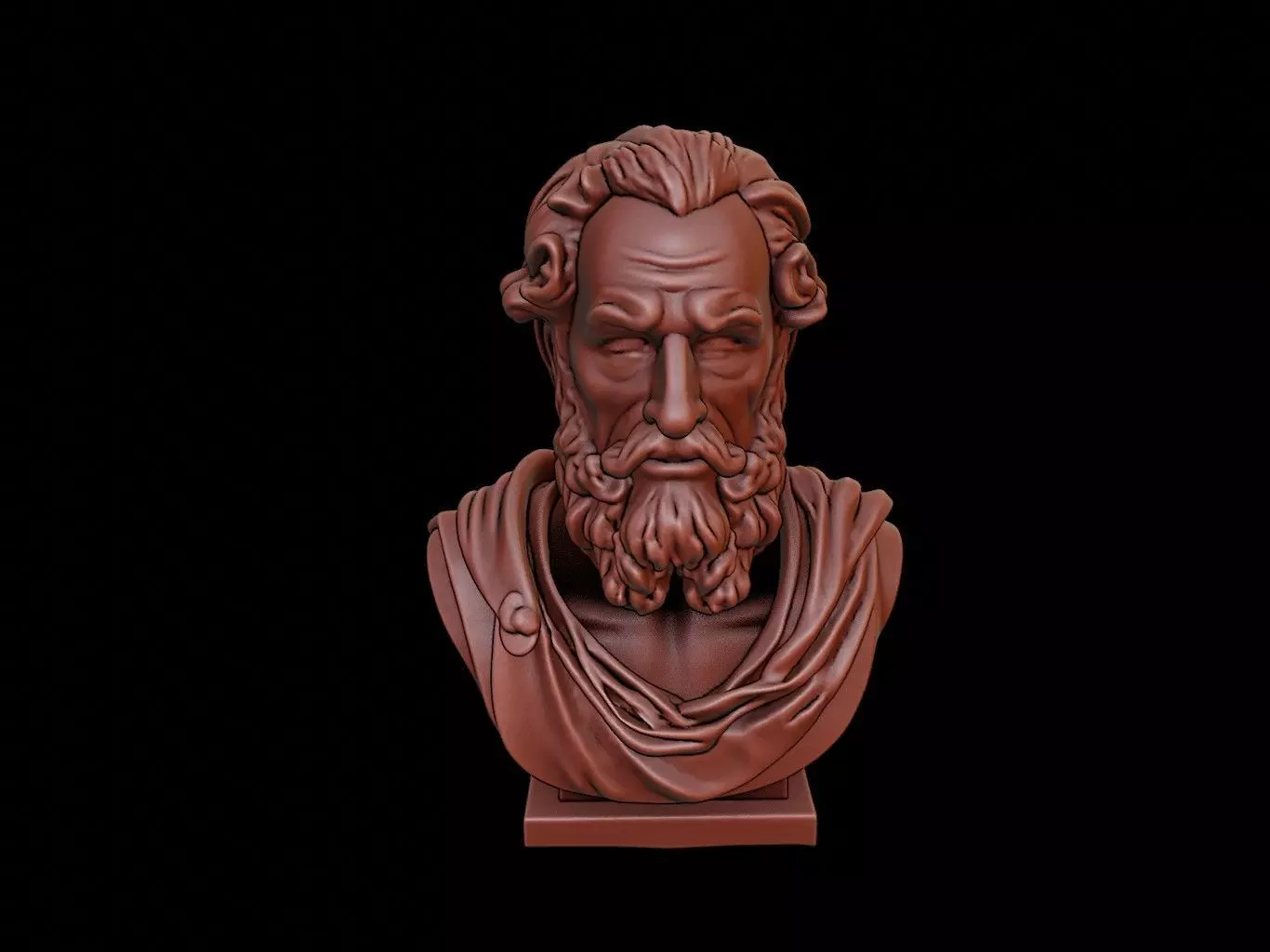 Socrates Bust 3D print model