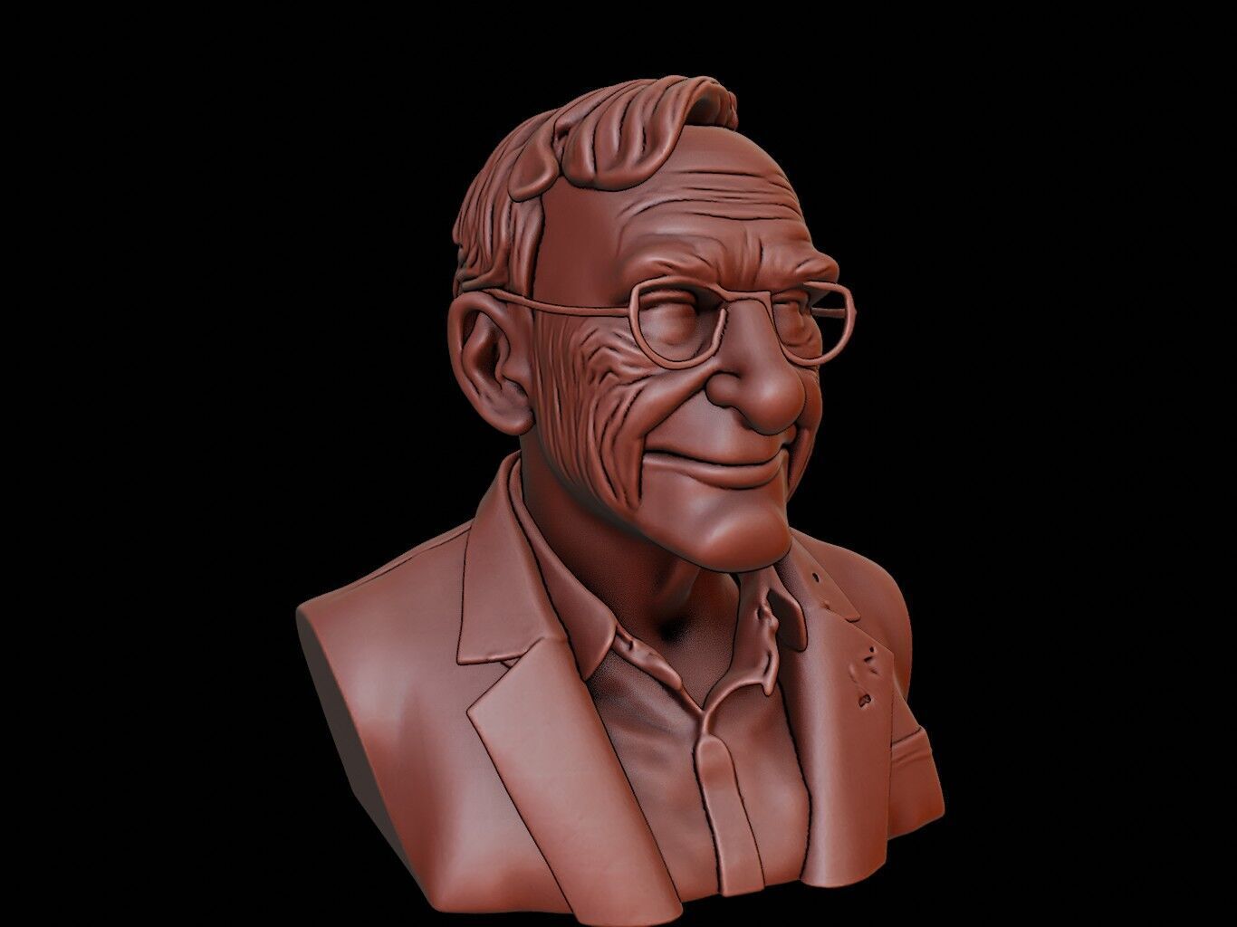 Stephen Hawking Bust 3D print model_2