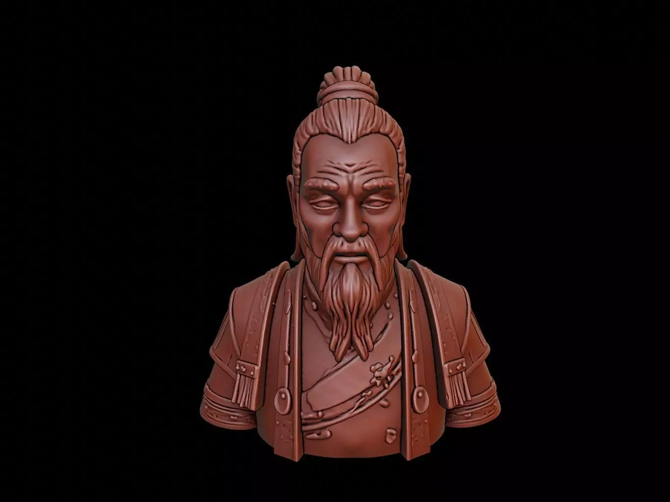 Sun Tzu Bust 3D print model_0