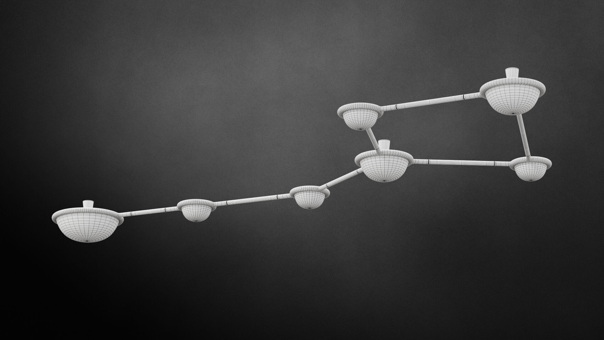 Constellation Ursa Minor Ceiling Sconce 3D model_6