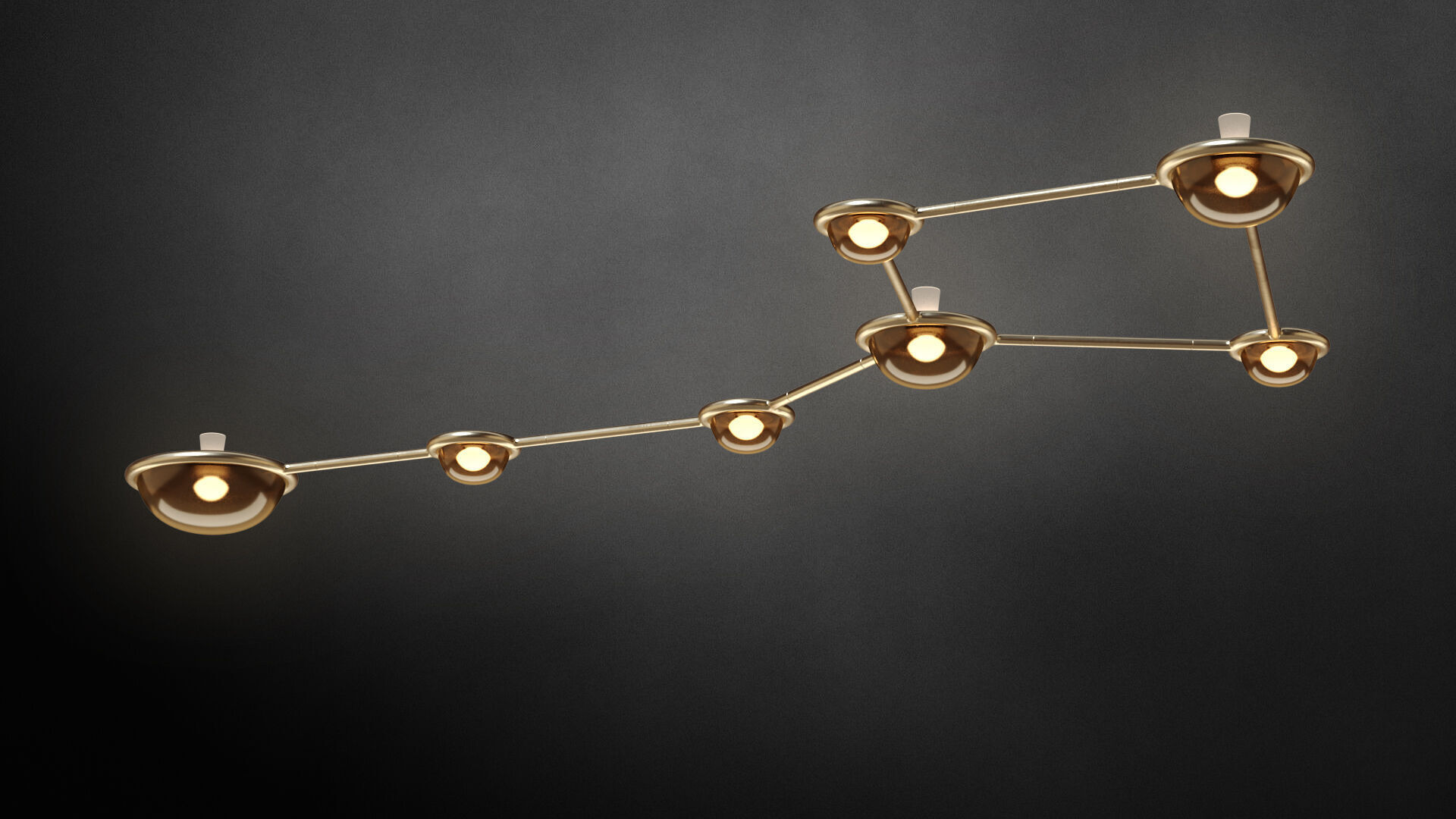 Constellation Ursa Minor Ceiling Sconce 3D model_4