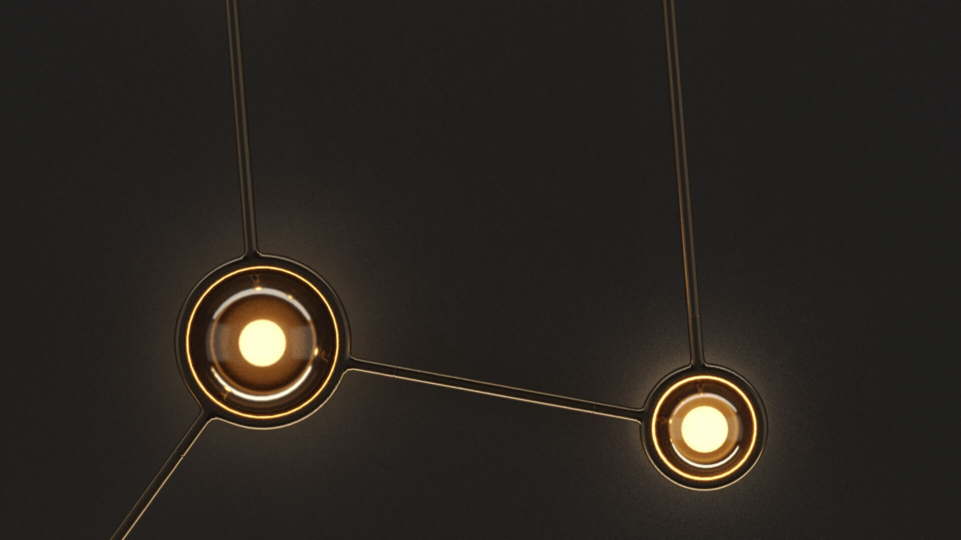Constellation Ursa Minor Ceiling Sconce 3D model_3