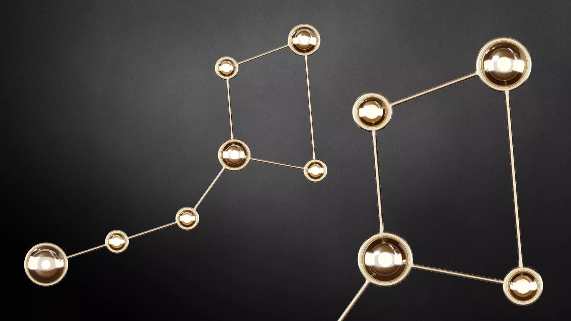 Constellation Ursa Minor Ceiling Sconce 3D model_0