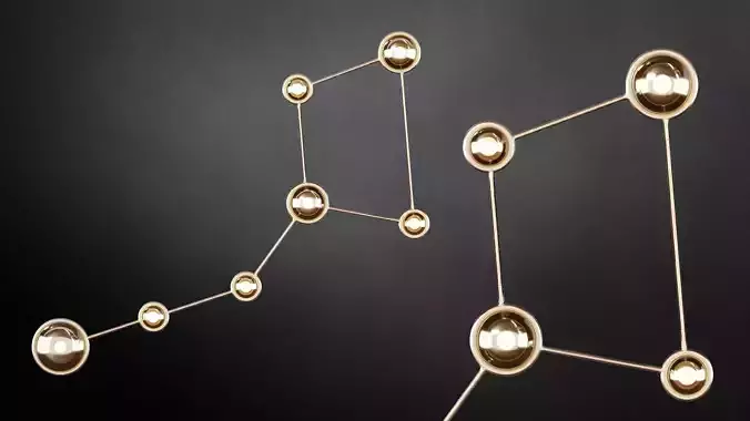 Constellation Ursa Minor Ceiling Sconce