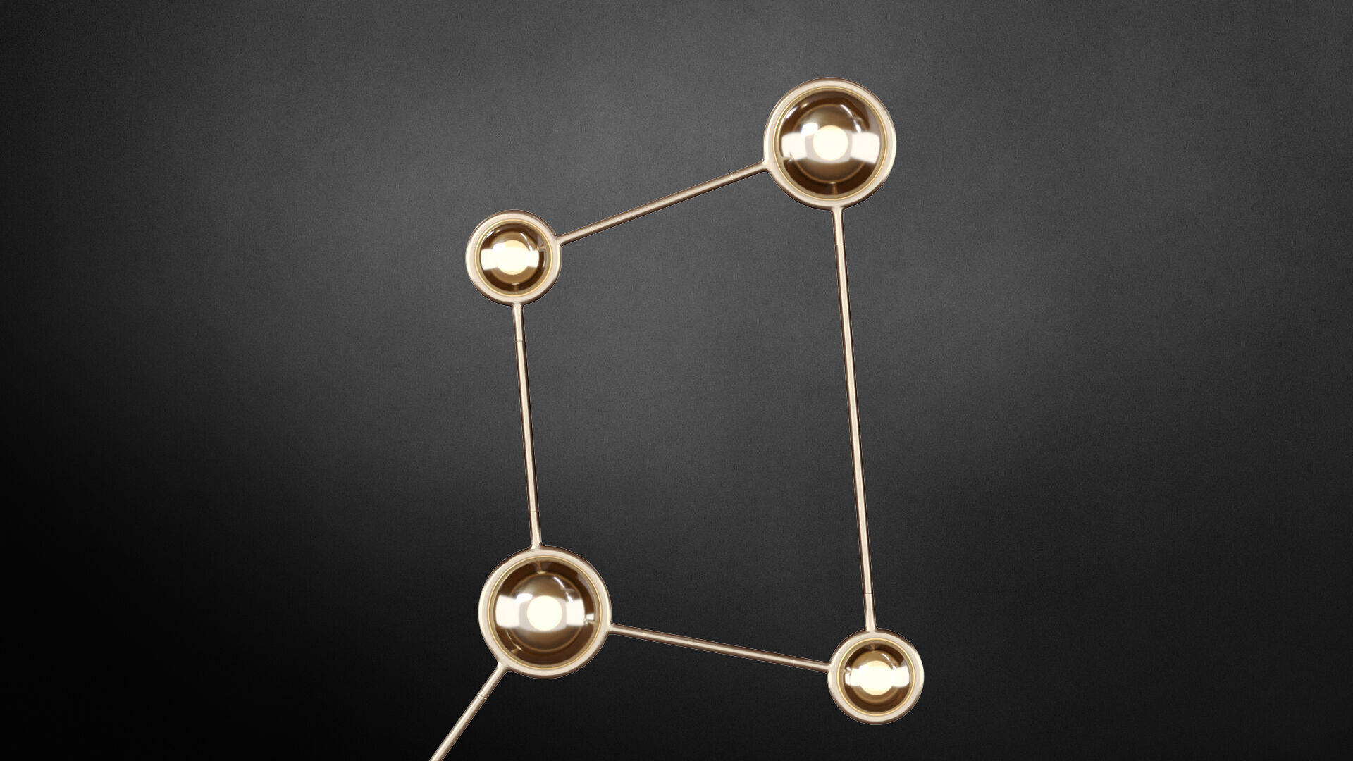 Constellation Ursa Minor Ceiling Sconce 3D model_2