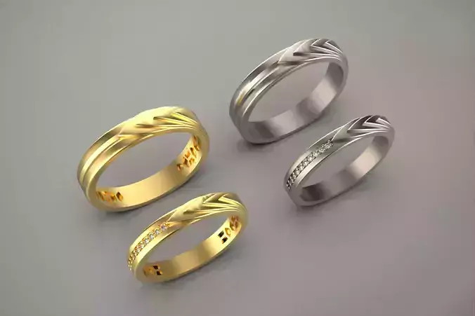 couple wedding band ring -4