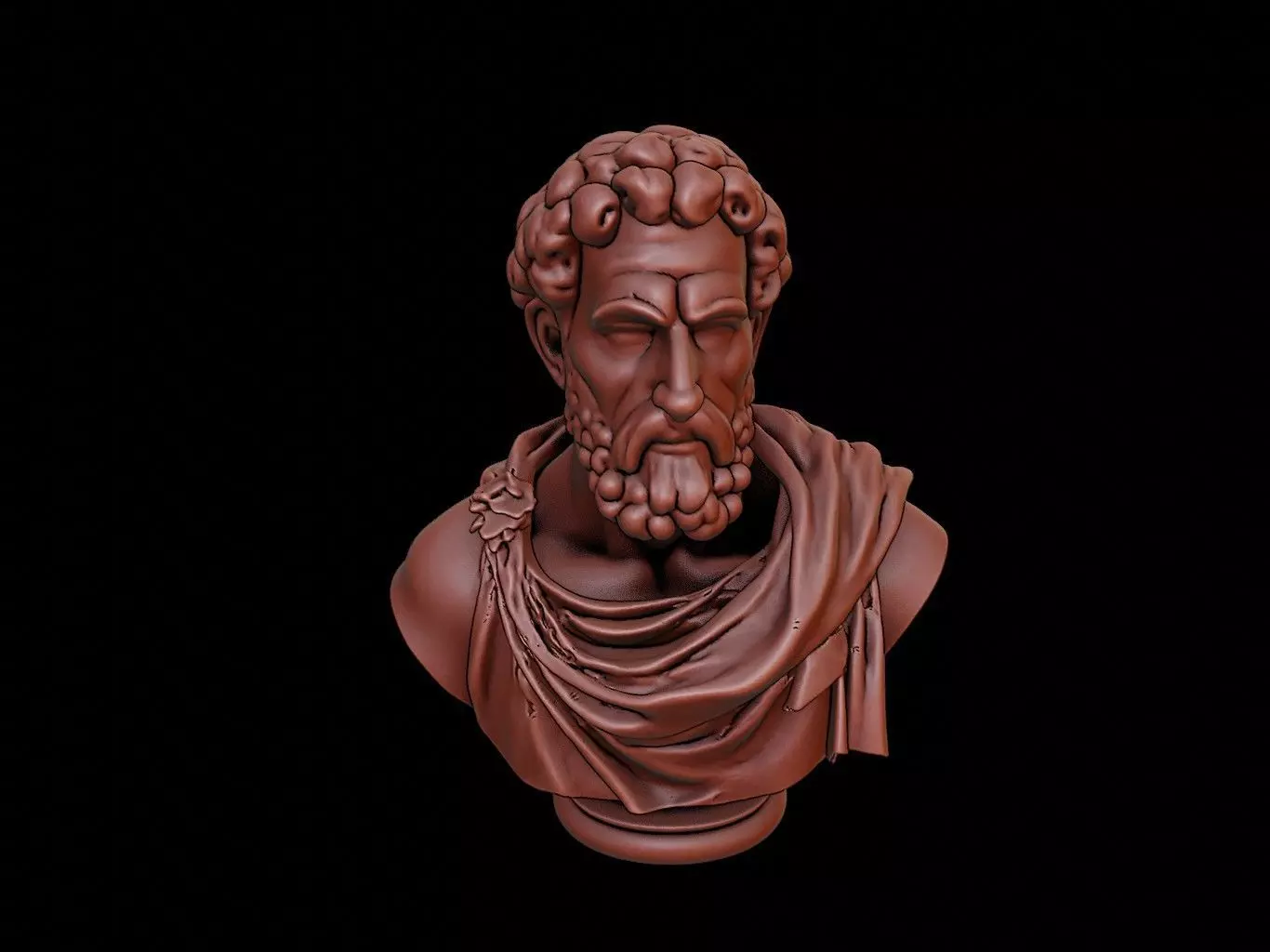 Thales of Miletus Bust 3D print model_0