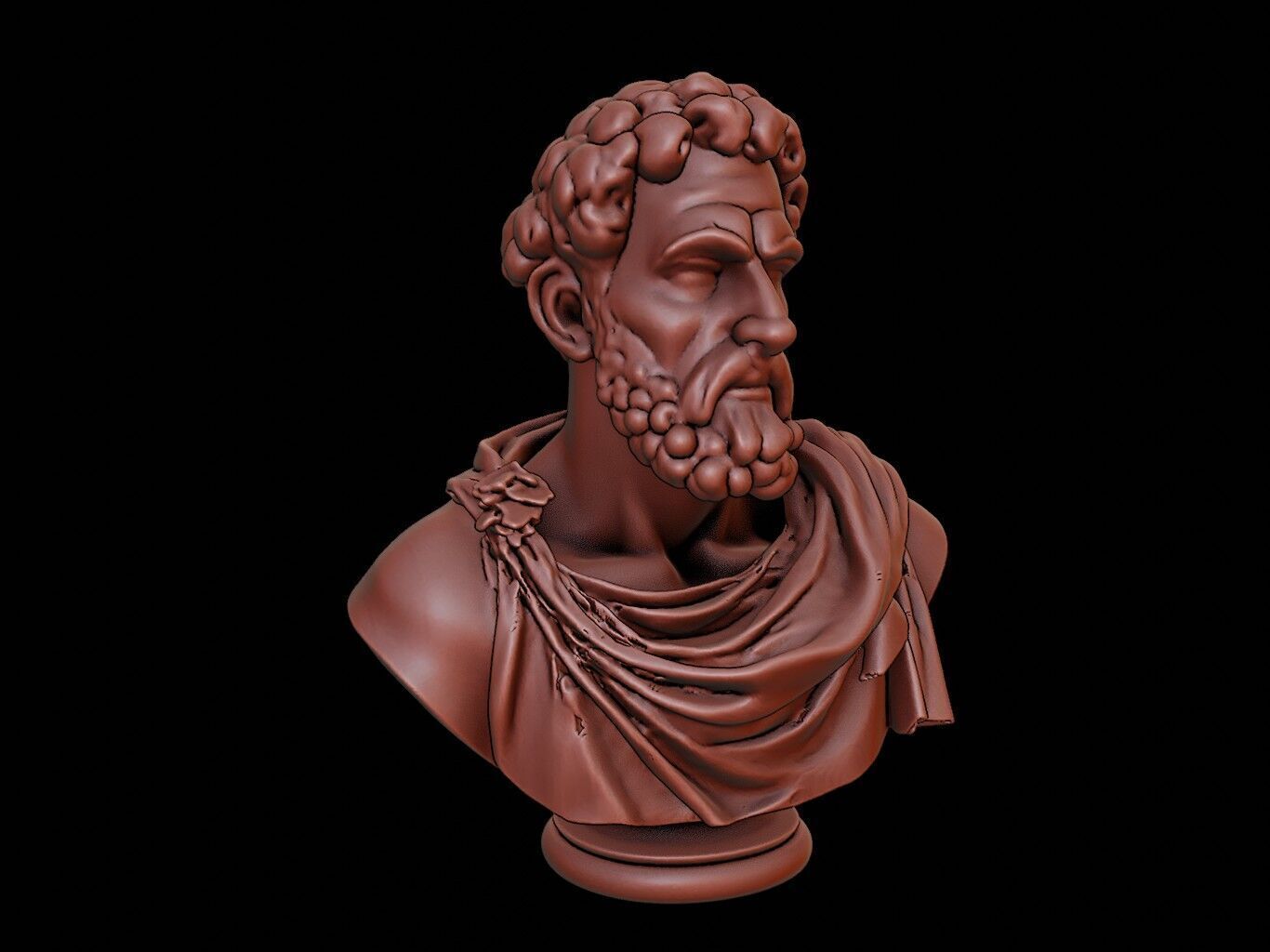 Thales of Miletus Bust 3D print model_2