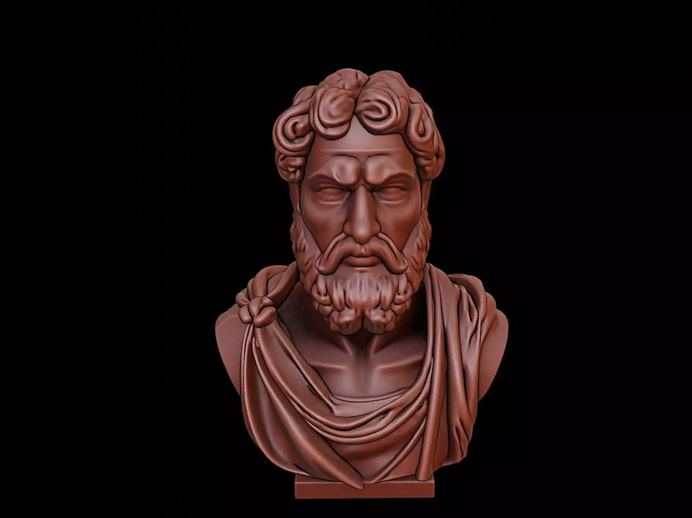 Thales of Miletus Bust 3D print model_0