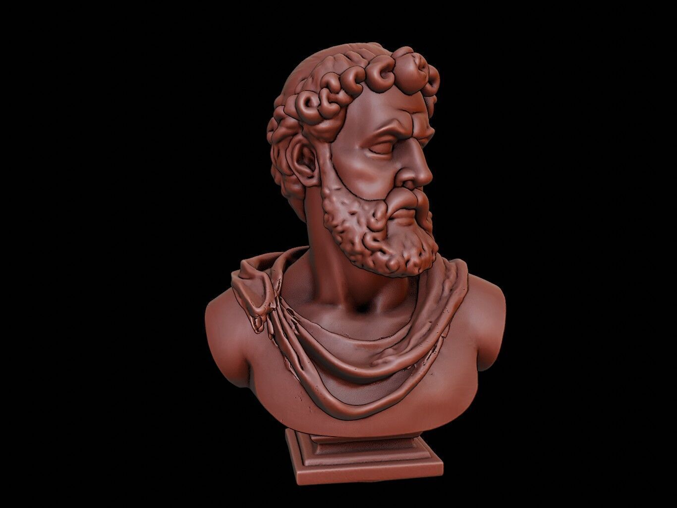 Thales of Miletus Bust 3D print model_2