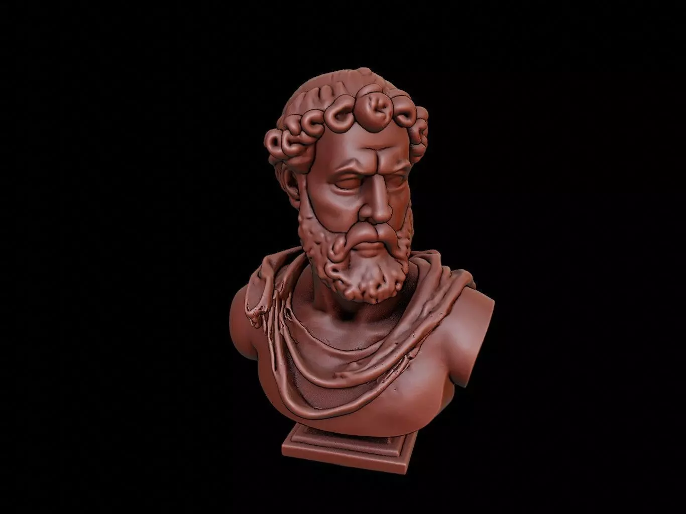 Thales of Miletus Bust 3D print model_0