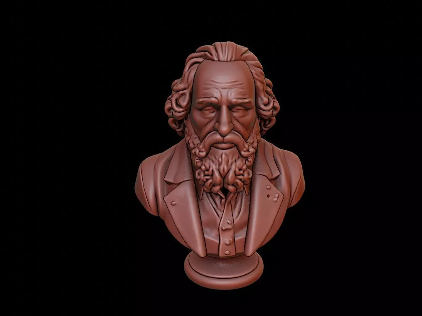 Thomas Hobbes Bust 3D print model