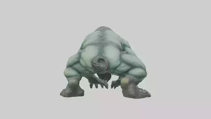 Lurking Troll statue model