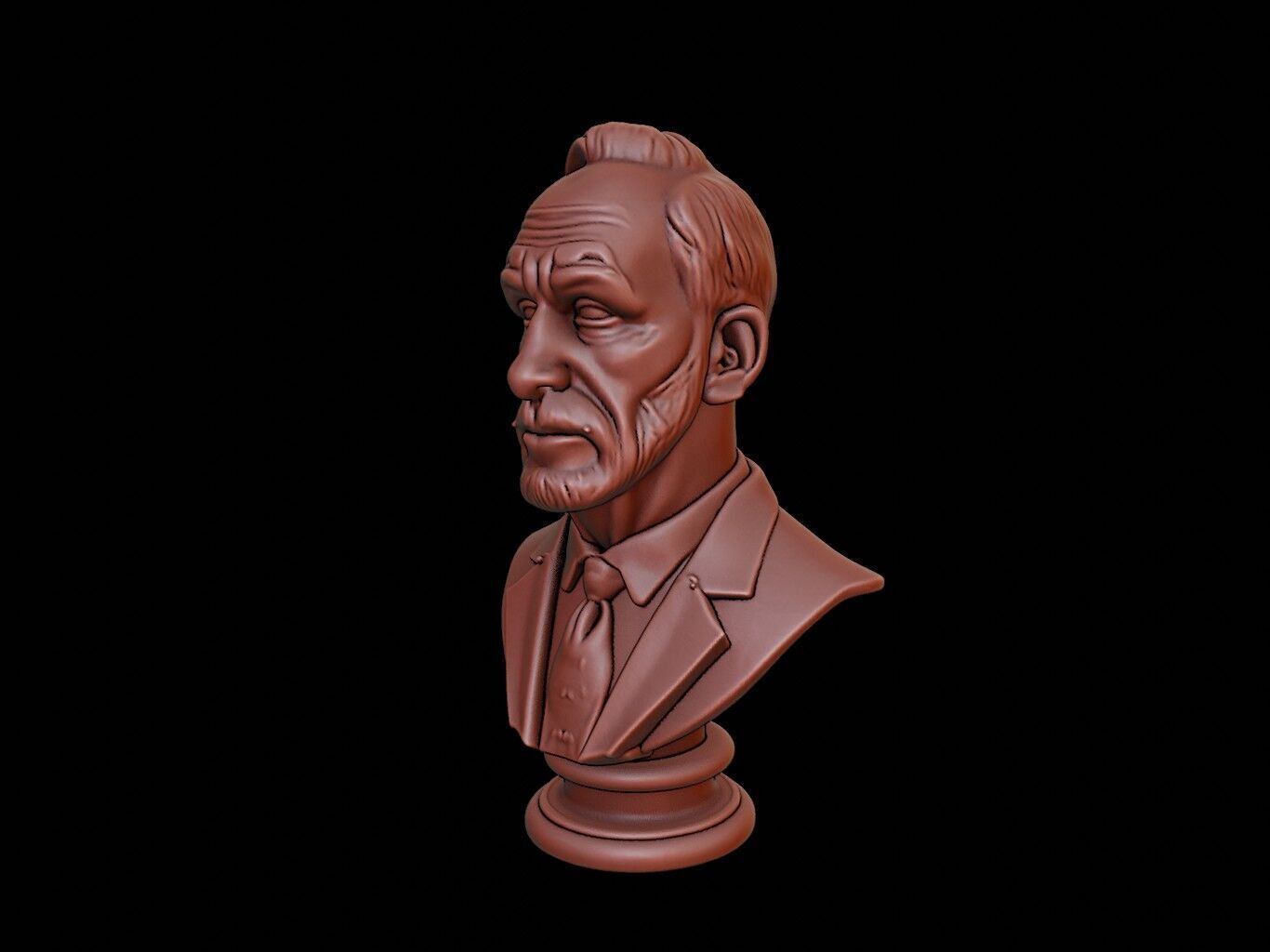 Thomas Kuhn Bust 3D print model_1