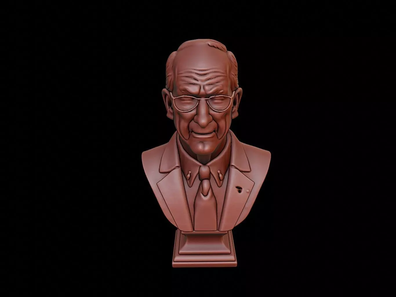 Thomas Kuhn Bust 3D print model_0