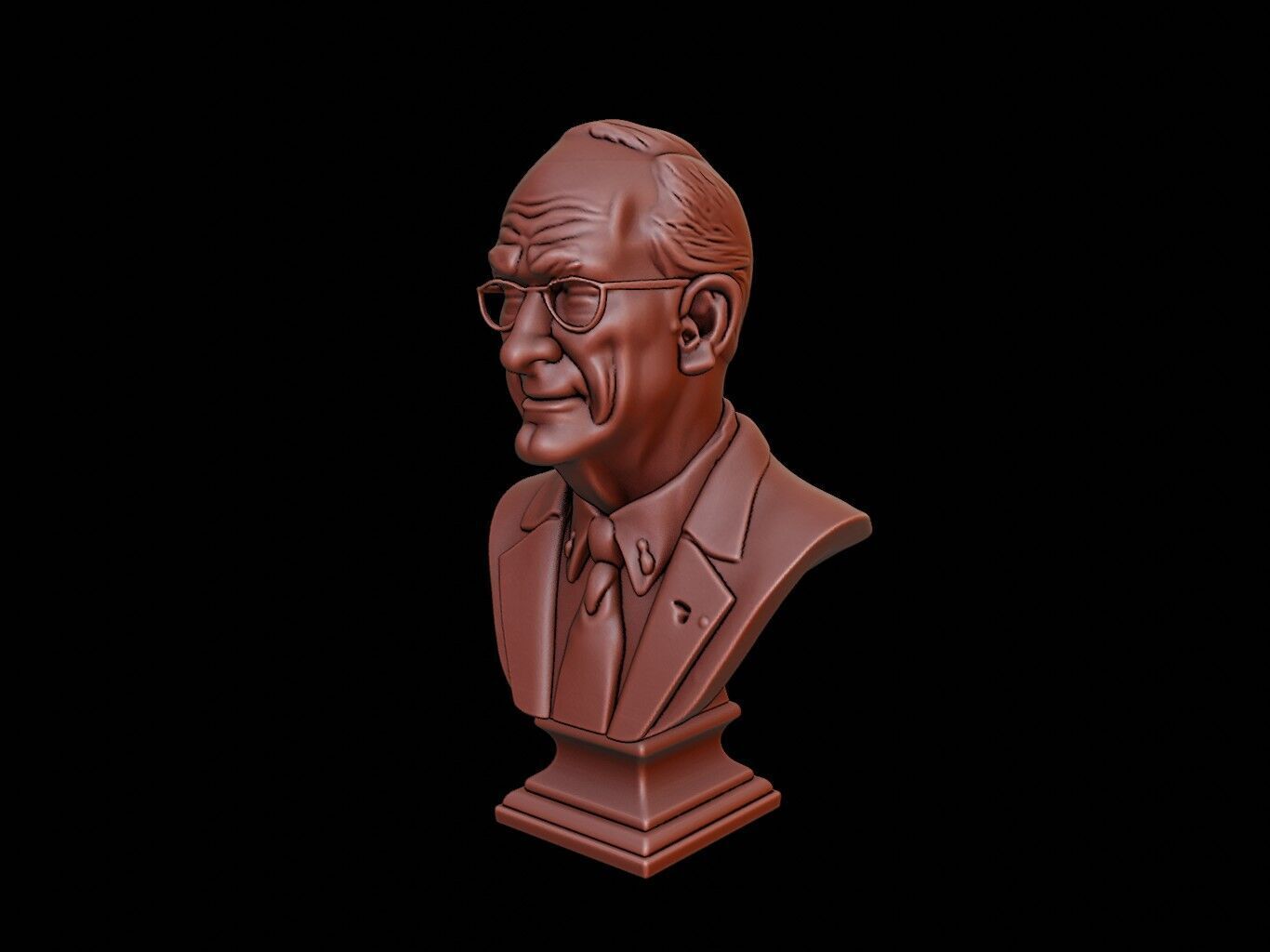 Thomas Kuhn Bust 3D print model_1