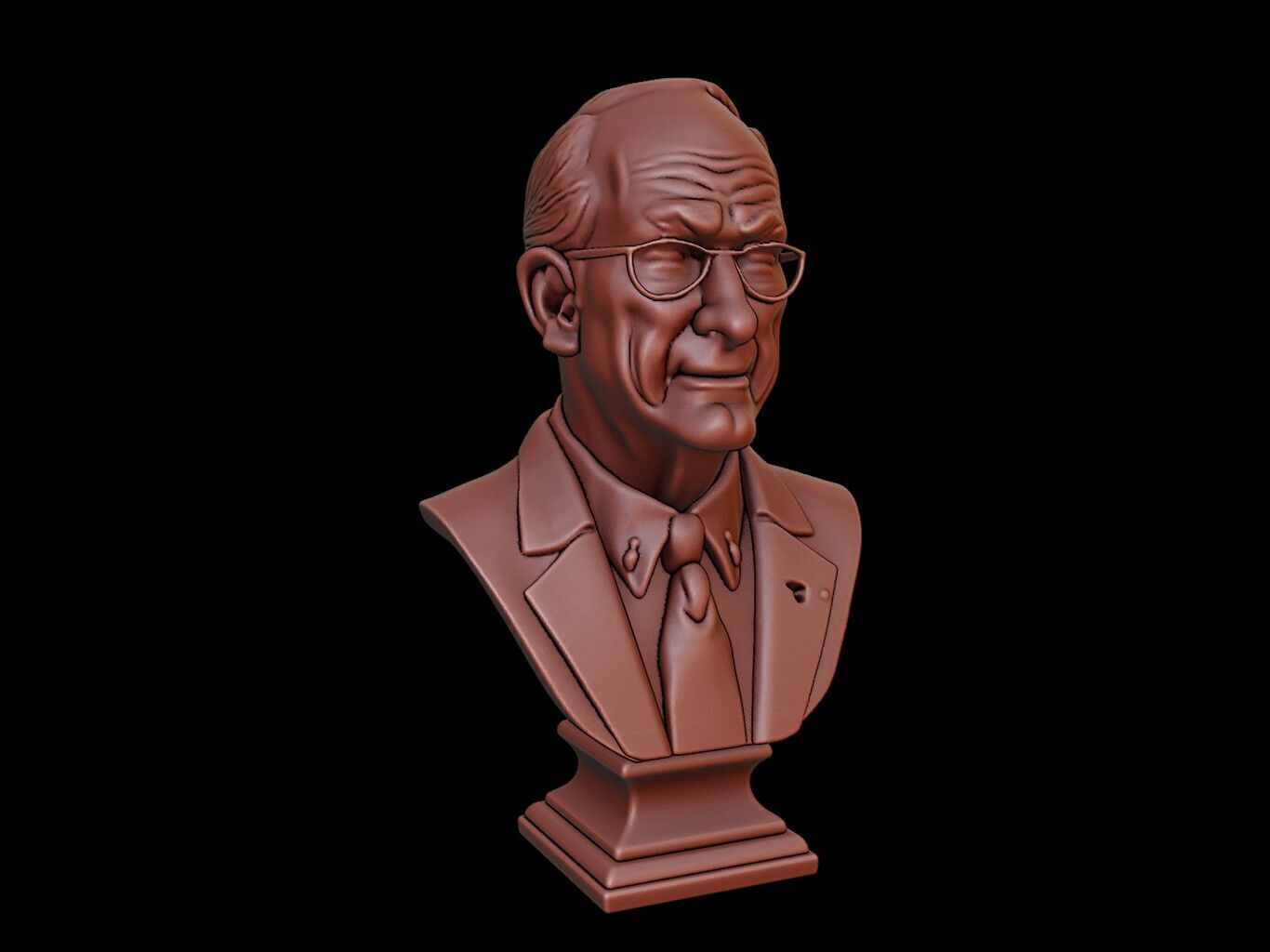 Thomas Kuhn Bust 3D print model_2