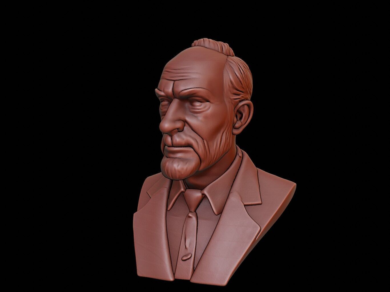 Thomas Kuhn Bust 3D print model_1