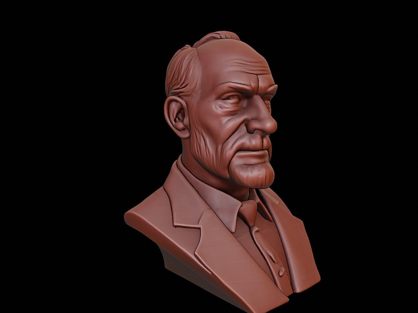 Thomas Kuhn Bust 3D print model_2