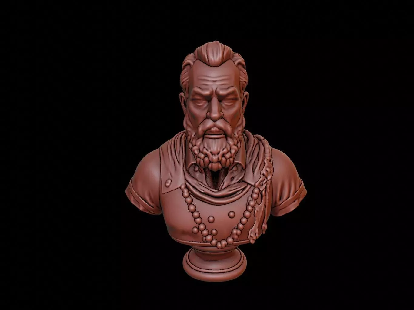Tycho Brahe Bust 3D print model
