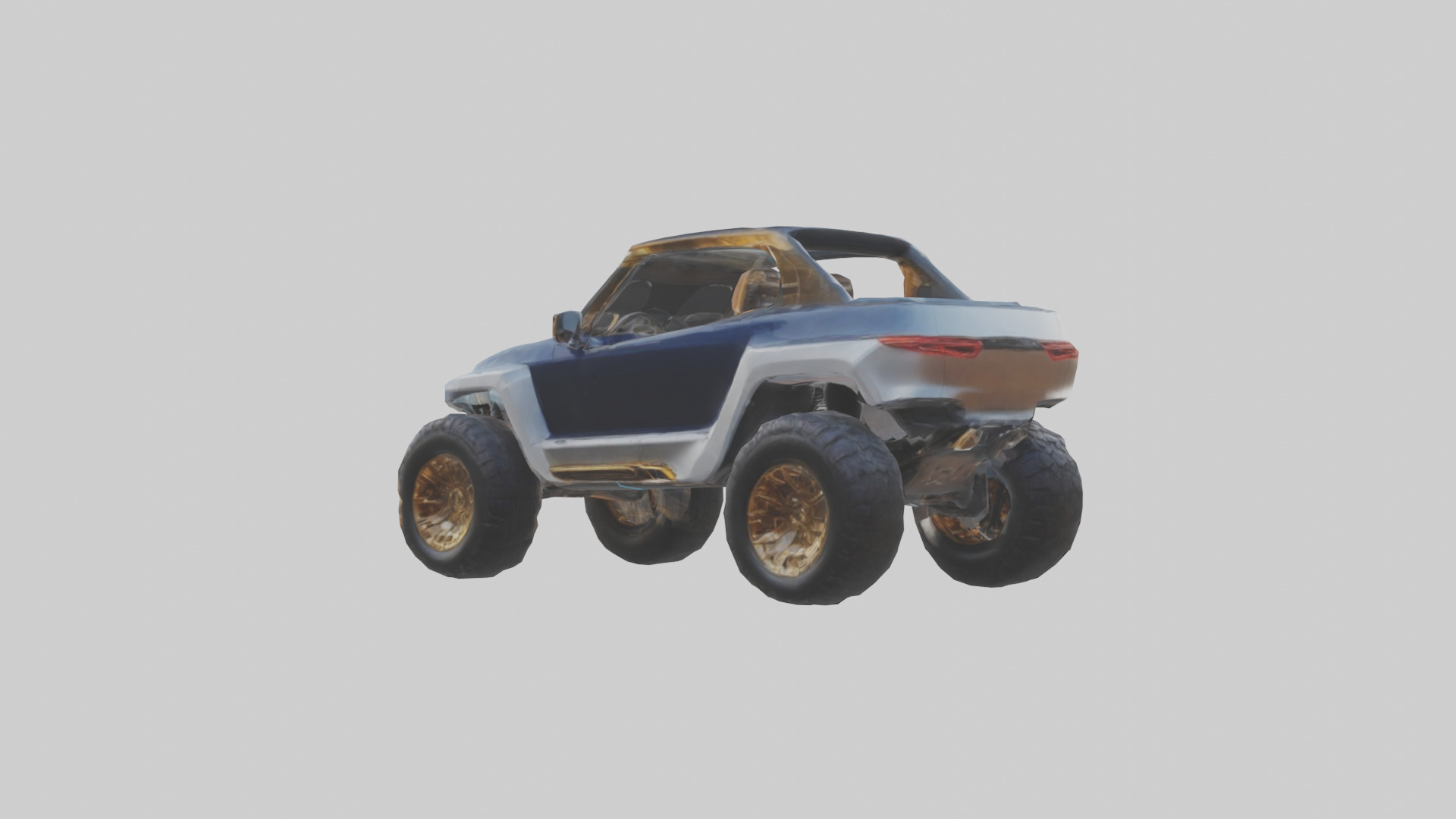 Luxury Electric Offroad Car model Low-poly 3D model_1