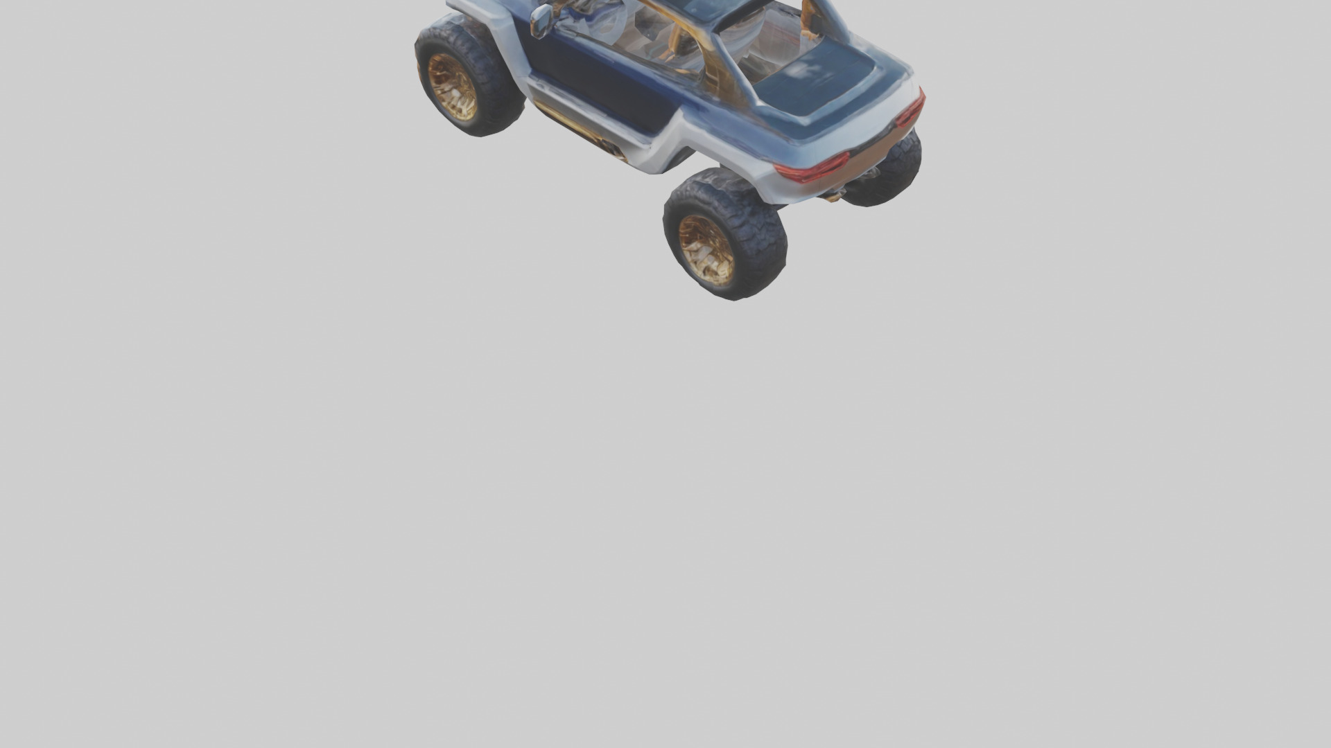 Luxury Electric Offroad Car model Low-poly 3D model_3
