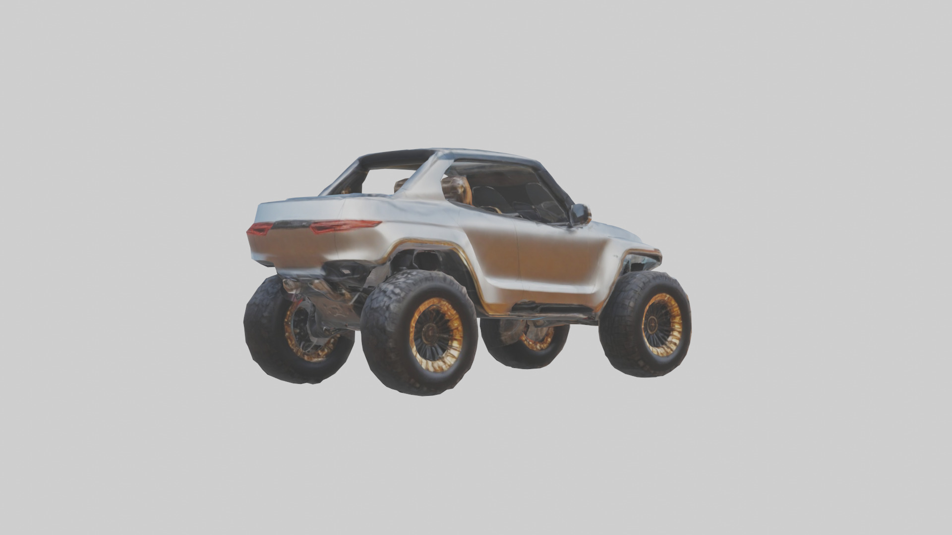 Luxury Electric Offroad Car model Low-poly 3D model_2