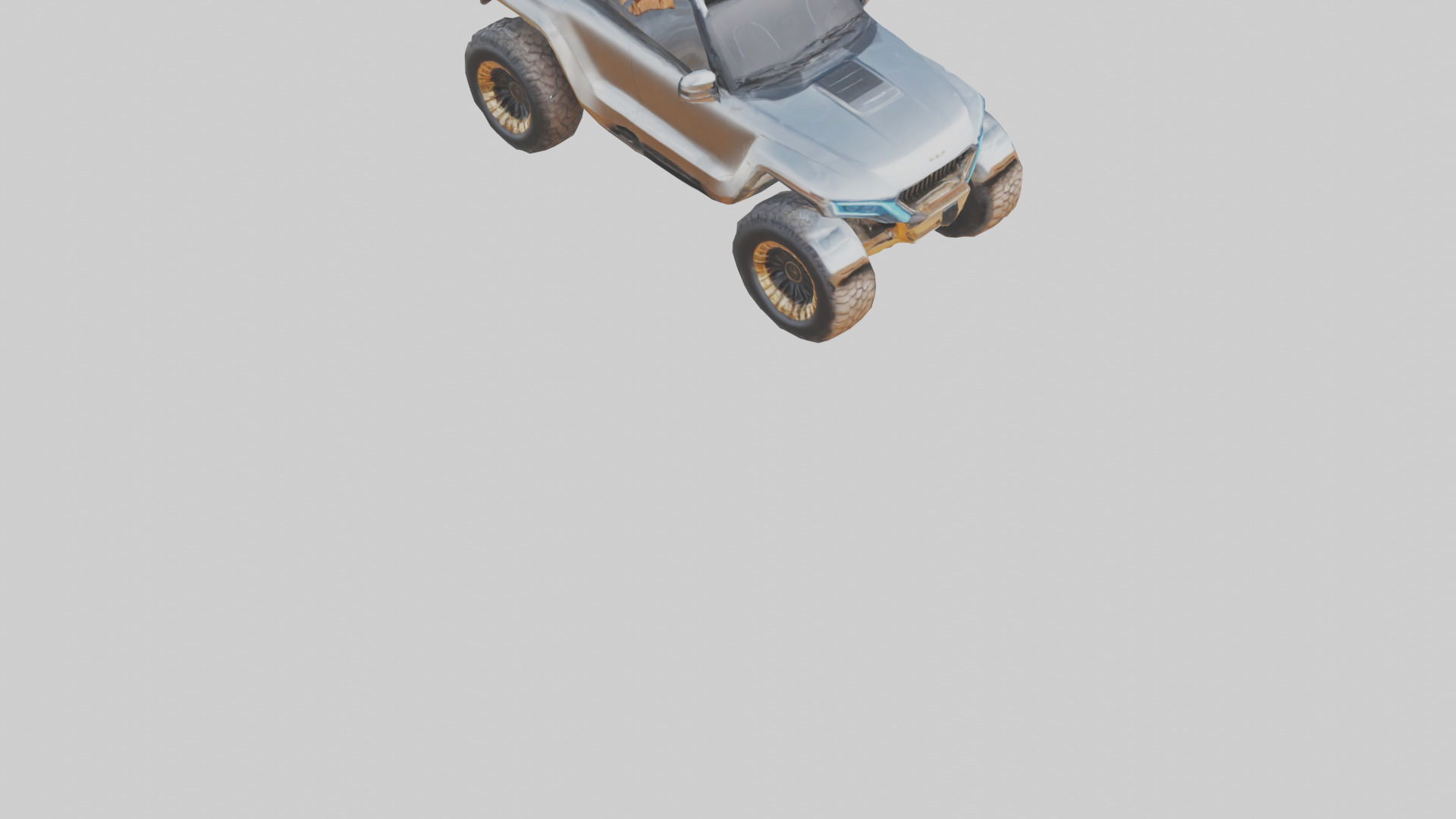 Luxury Electric Offroad Car model Low-poly 3D model_6