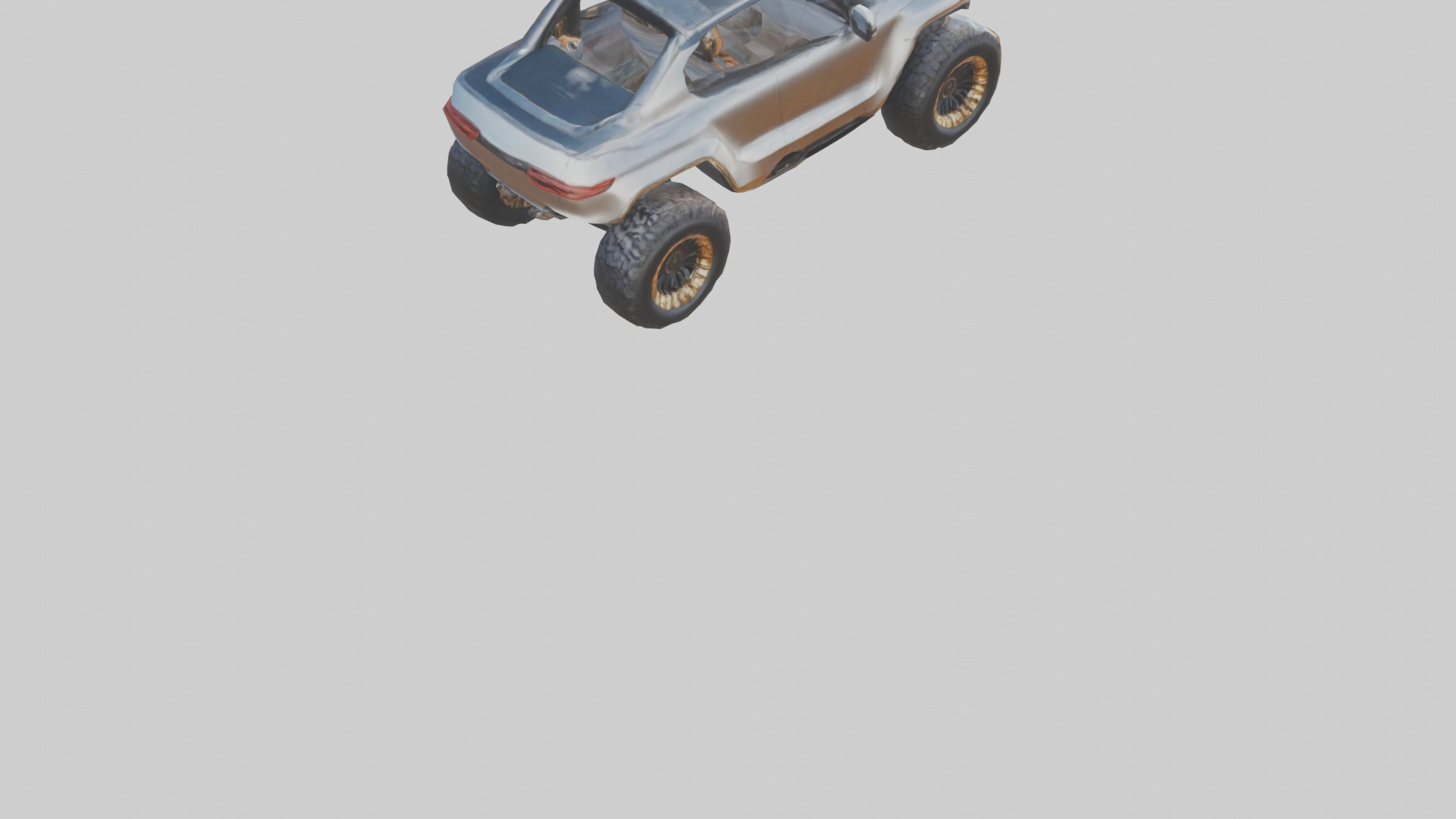 Luxury Electric Offroad Car model Low-poly 3D model_4