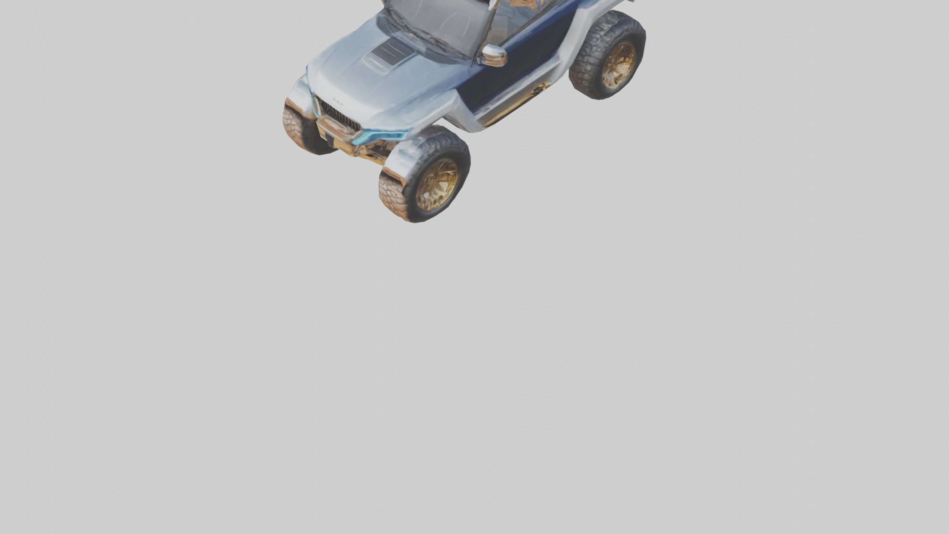Luxury Electric Offroad Car model Low-poly 3D model_5